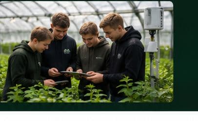 The GROW Project team in the tunnel